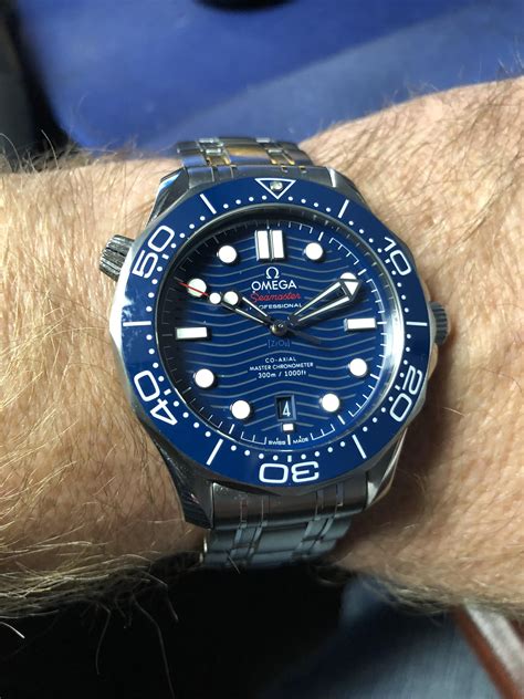 omega seamaster blue vs black|Omega Seamaster blue face.